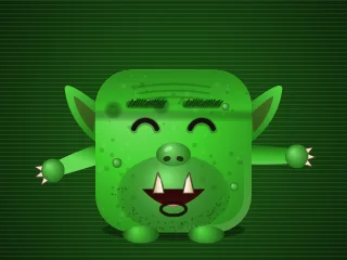 Grumbo, ein brummiger Oger mit Hauern und Warzen