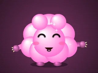 Fluffi, ein Wölkchen aus Zuckerwatte