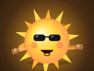 Sonno, eine strahlende Sonne – bei guter Laune mit Sonnenbrille