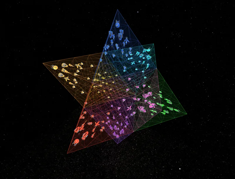 Der Sterntetraeder mit acht Heeren